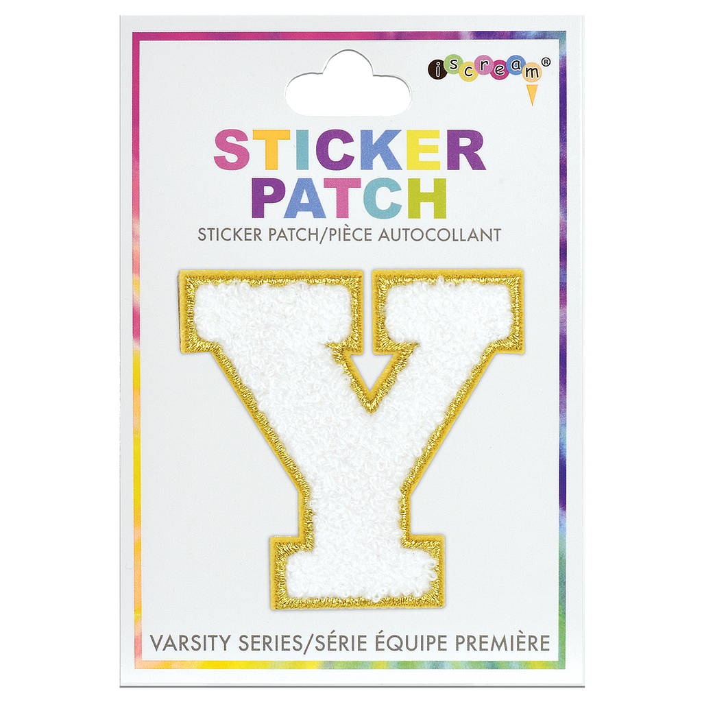 Y Initial Varsity Sticker Patch