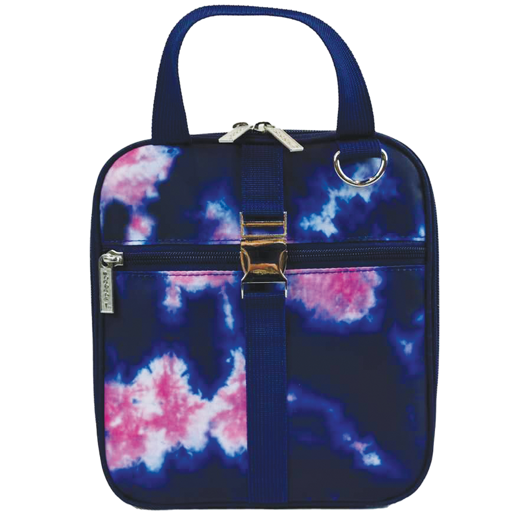 Indigo and Pink Tie Dye Lunch Tote