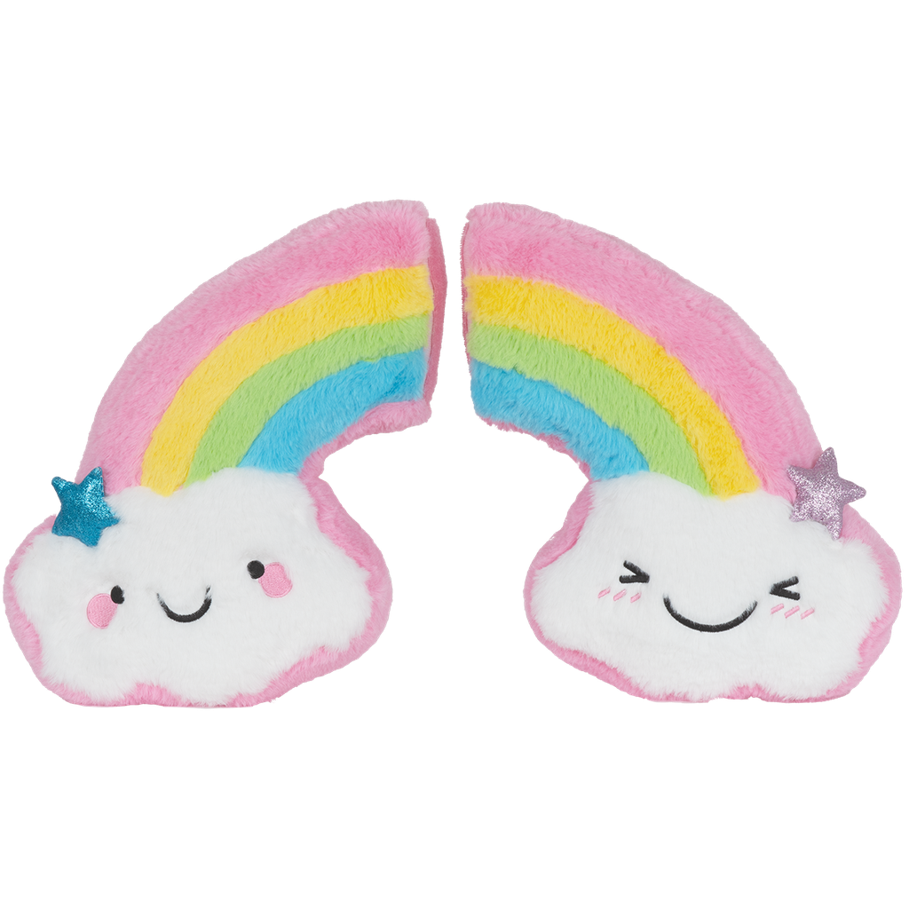 Happy Rainbow Furry Plush