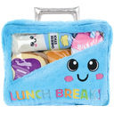 Lunch Break Packaging Fleece Plush