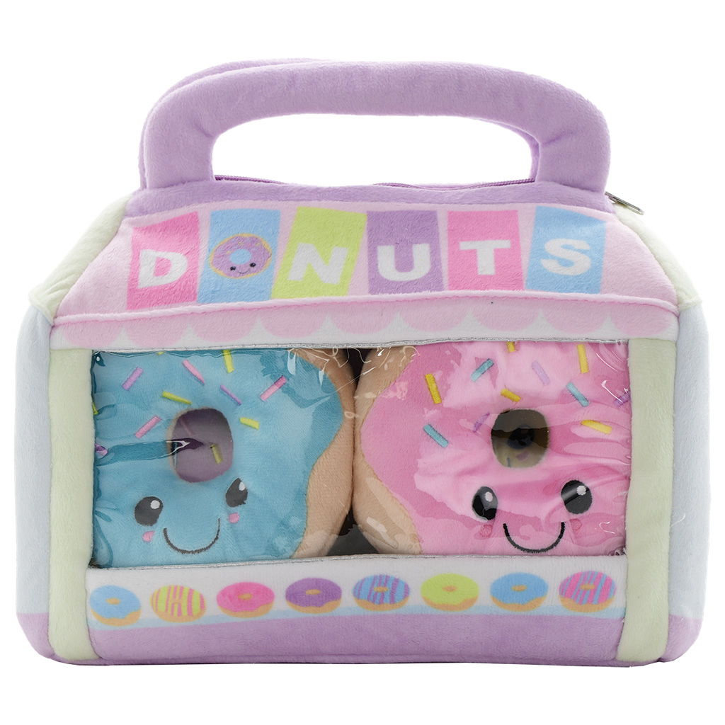 Box of Donuts Packaging Fleece Plush