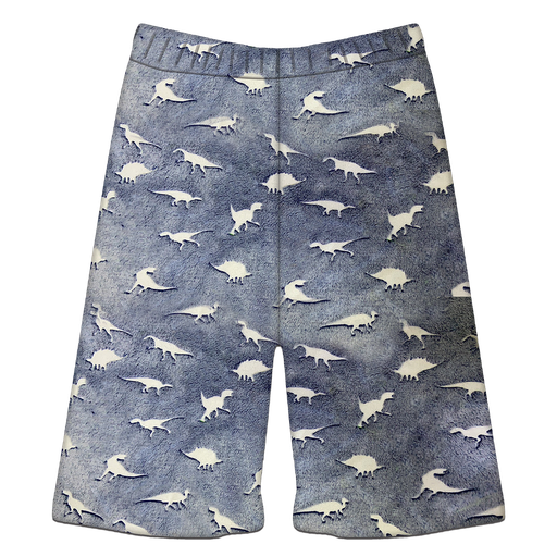 Dinosaur Tracks Glow Plush Board Shorts