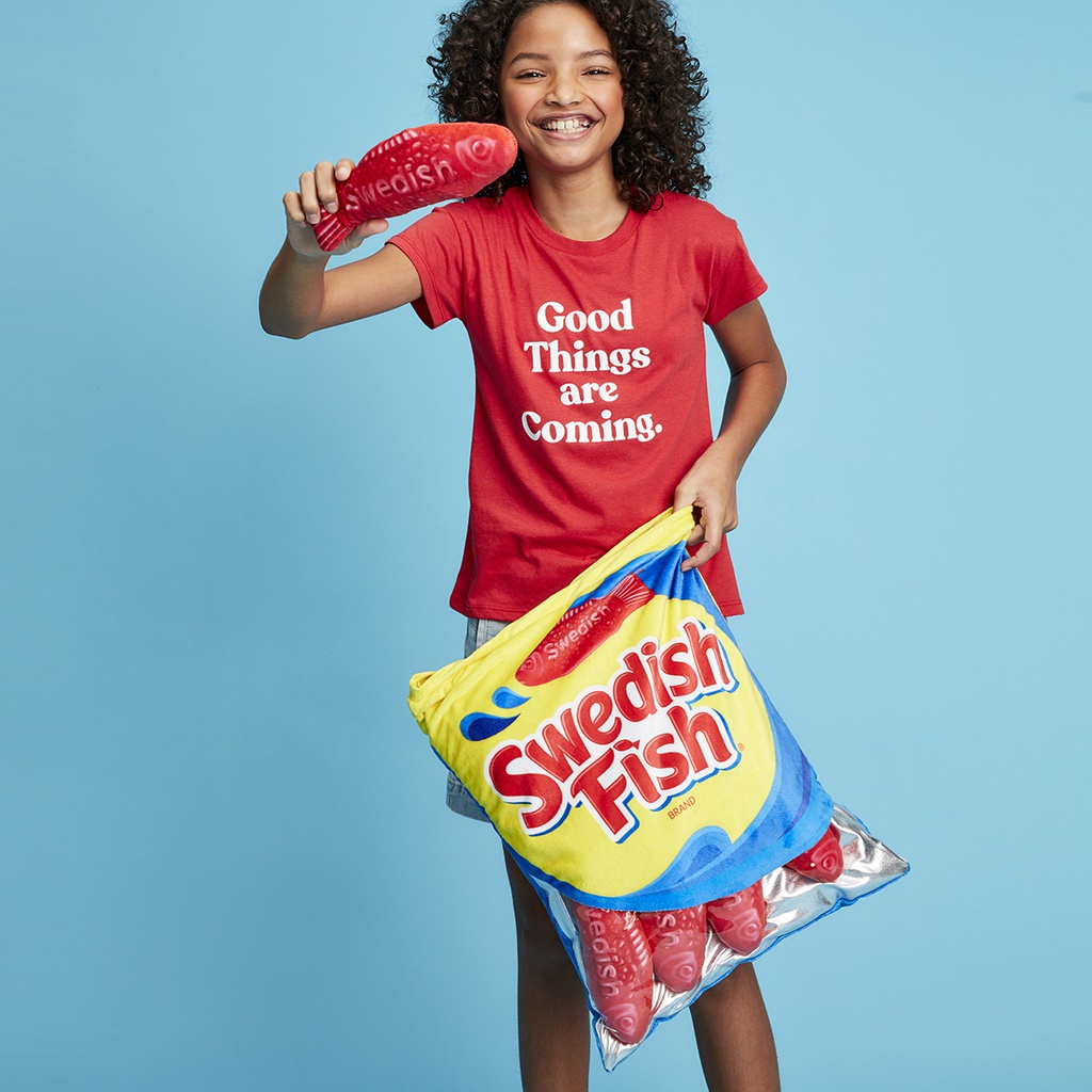 Swedish Fish Packaging Fleece Plush - Vertical