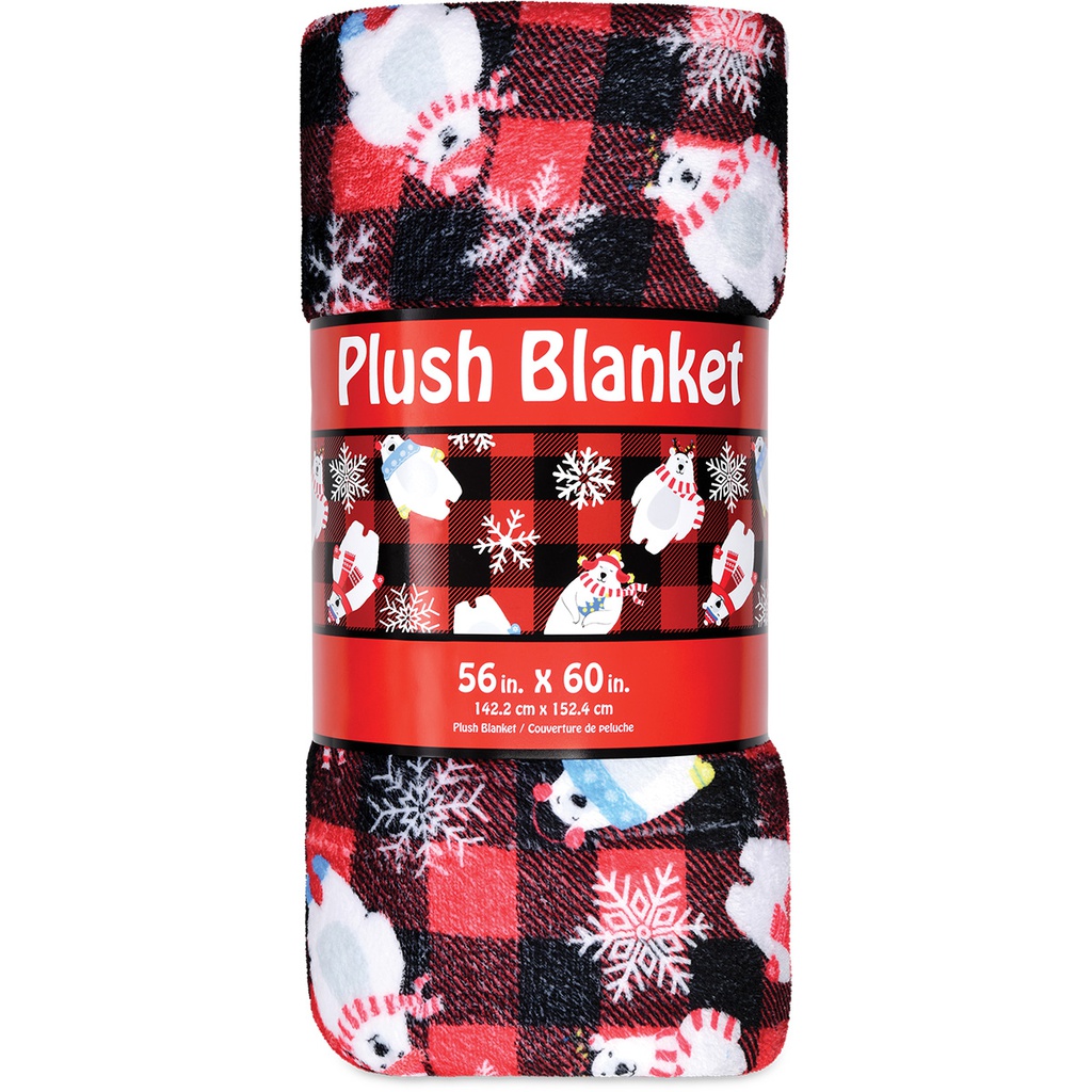 Beary Holidays Plush Blanket