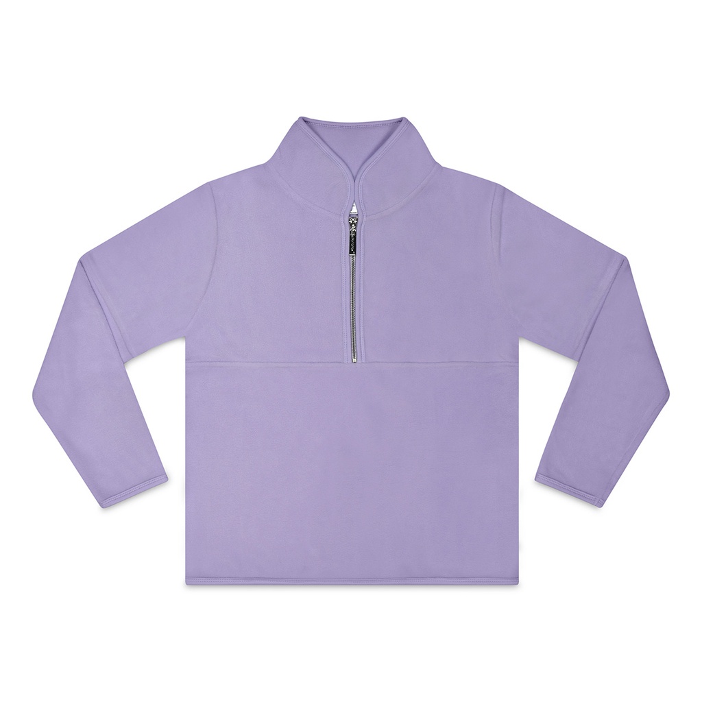 Lavender Half Zip Fleece Pullover