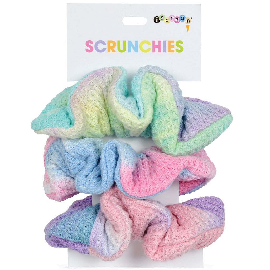 Tie Dye Waffle Scrunchie Set