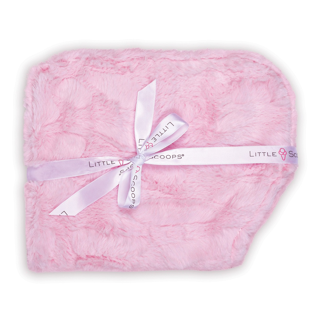 Little Scoops Set of 2 Pink Burp Cloths