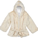 Little Scoops Cream Hooded Robe