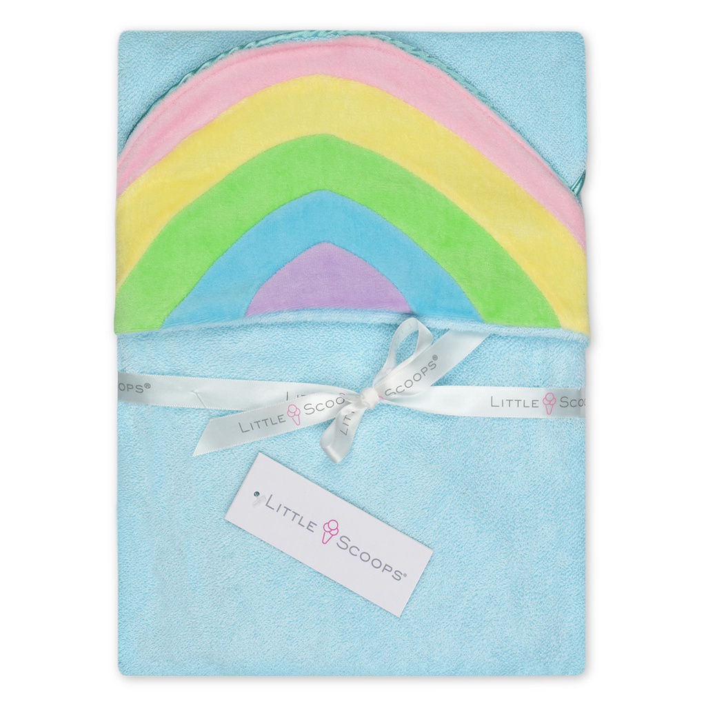 Little Scoops Rainbow Hooded Towel