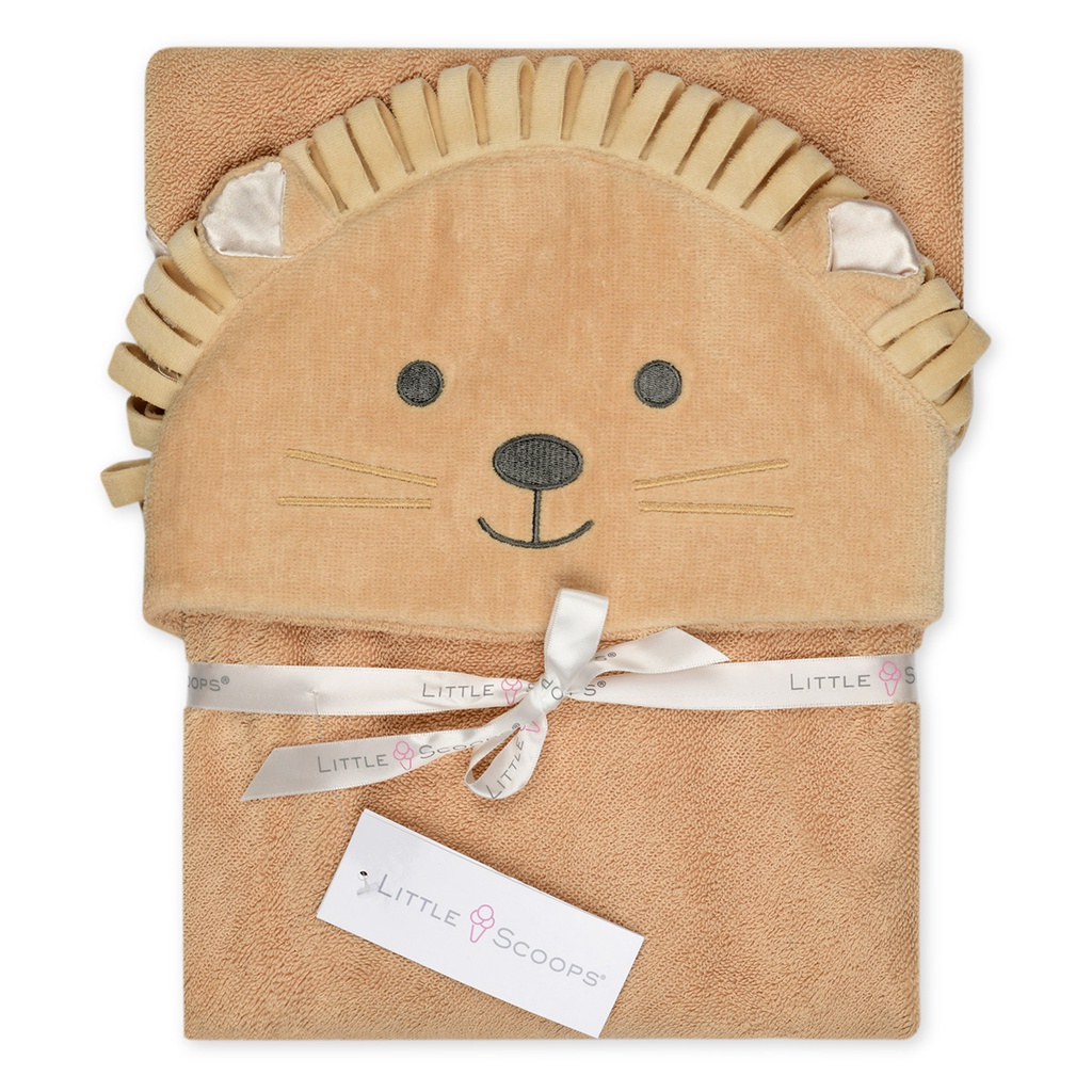 Little Scoops Lion Hooded Towel