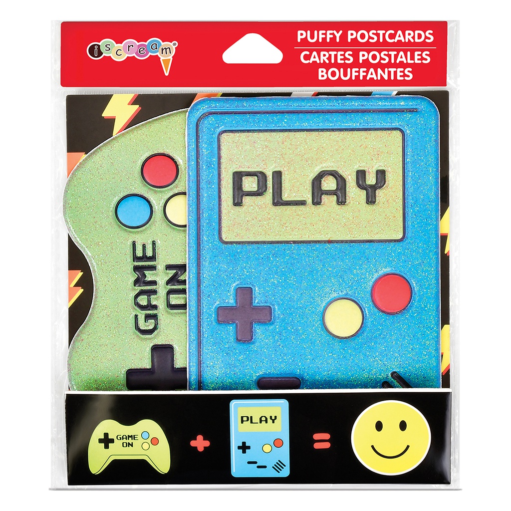 Gamer Puffy Postcards