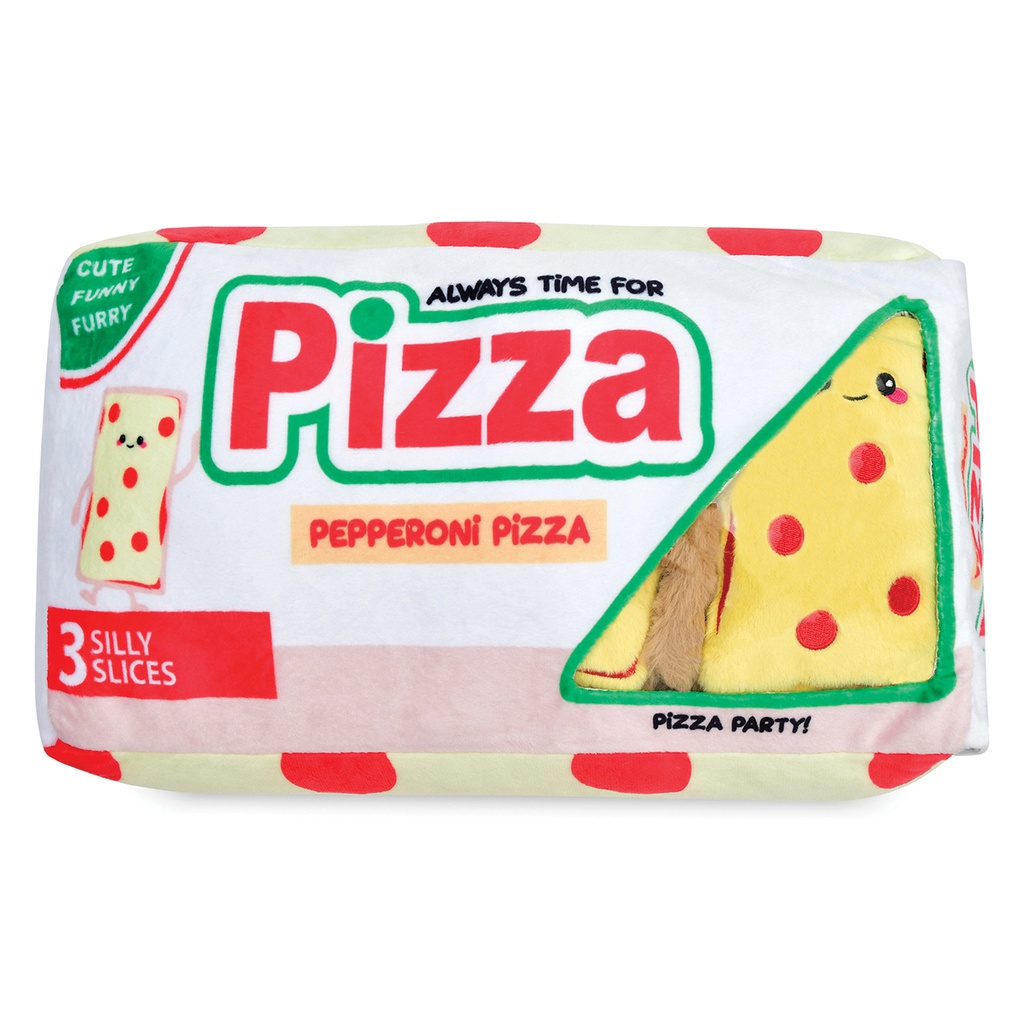 Pizza Party Packaging Fleece Plush