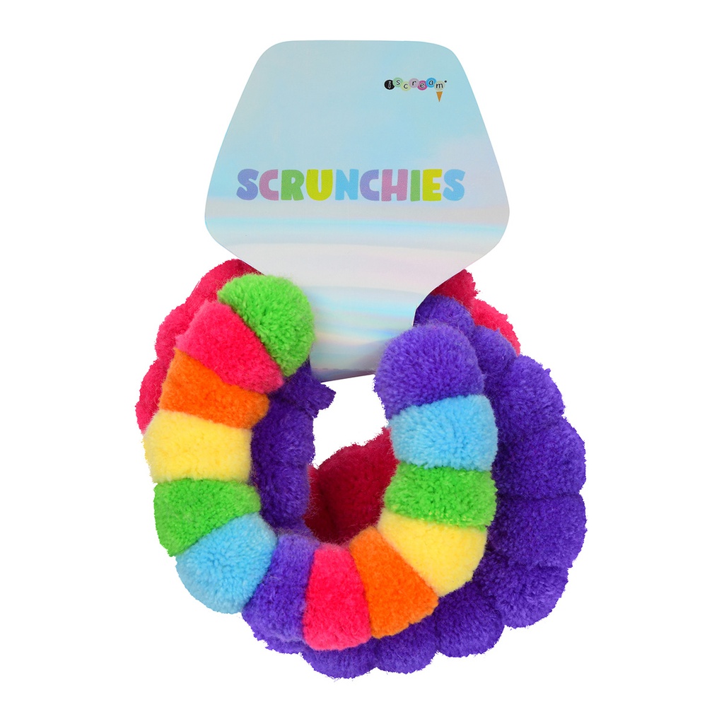 Pom-Poms Scrunchie Set