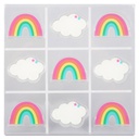 Rainbow Lucite Tic Tac Toe