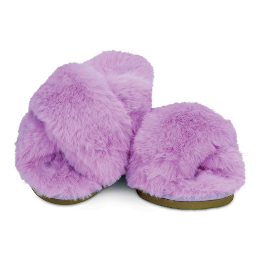 Furry Crossover Slippers