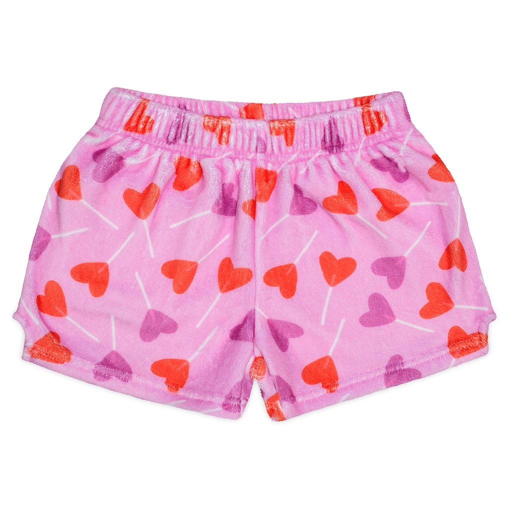 Heart Lollipops Plush Shorts