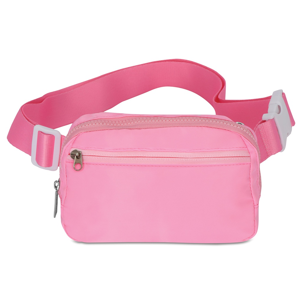 Pink Nylon Belt Bag