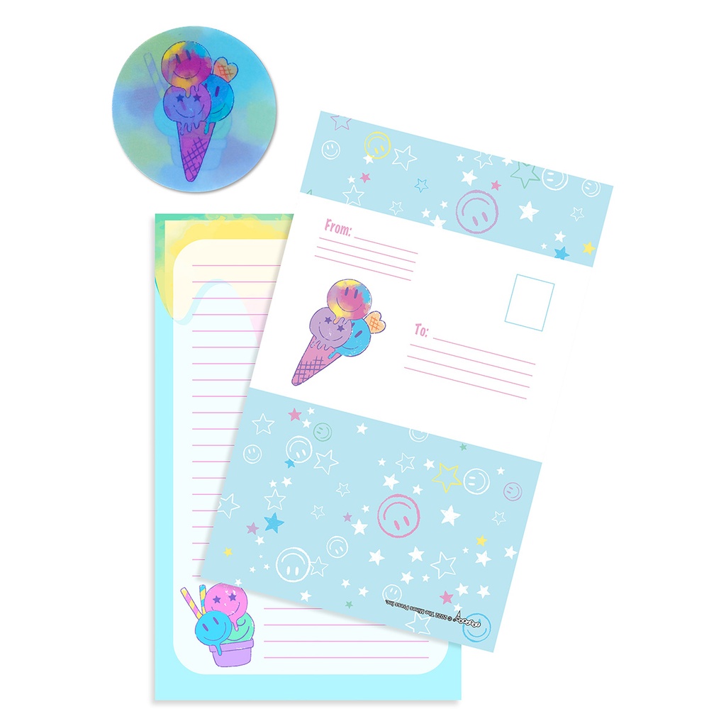 Ice Cream Party Foldover Cards