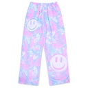 Tie Dye Smile Plush Pants