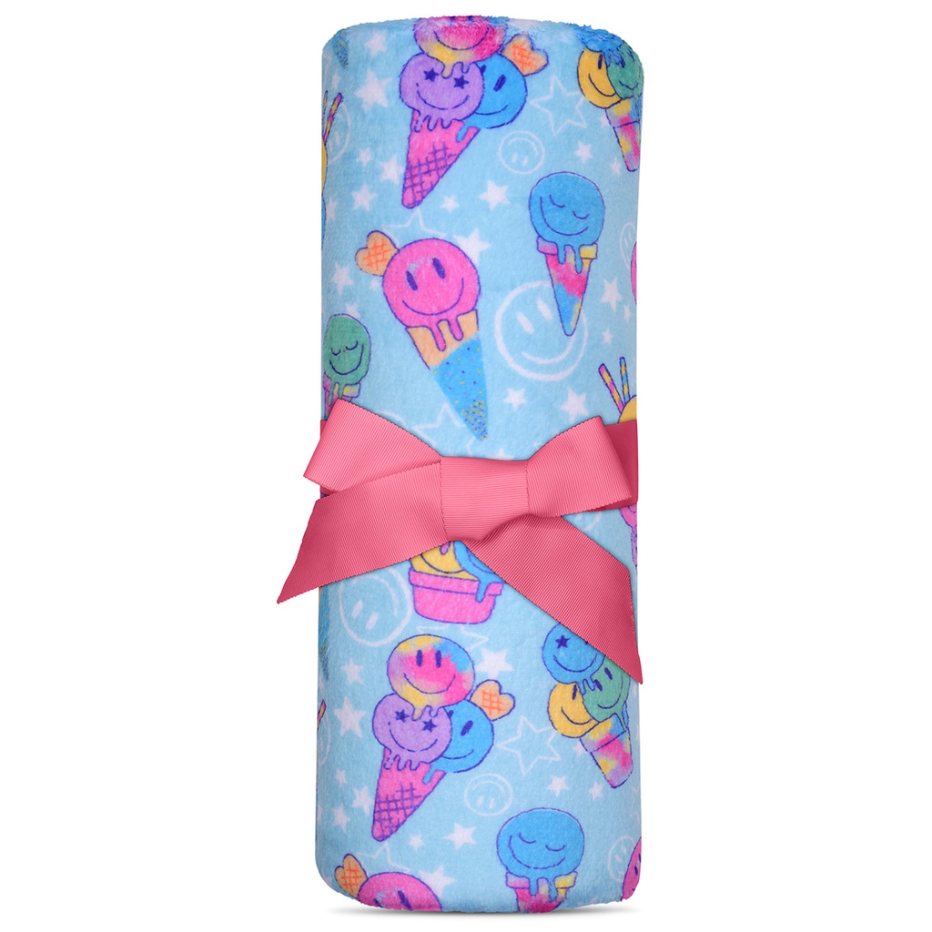 Ice Cream Party Plush Blanket