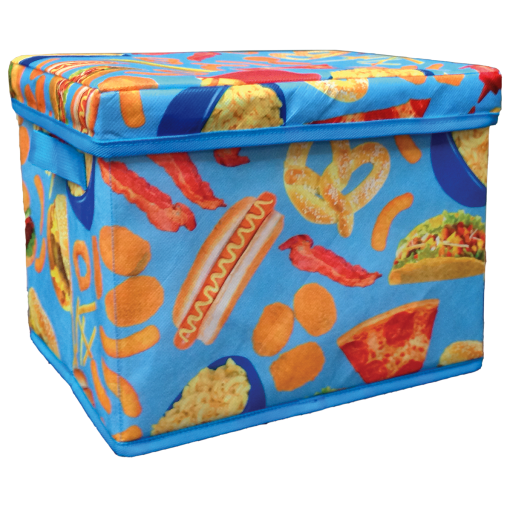 Junk Food Collapsible Storage Bin