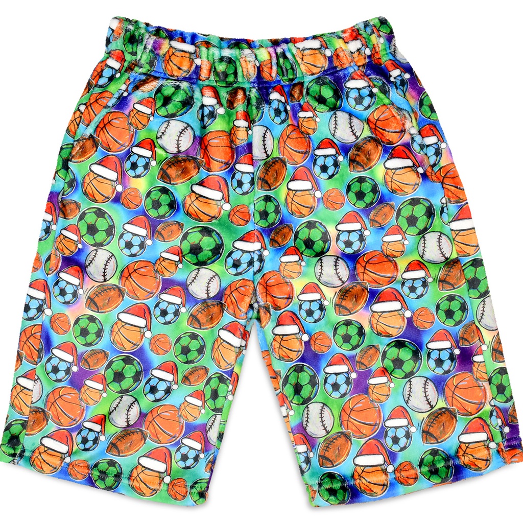 Corey Paige Holiday Sports Board Plush Shorts