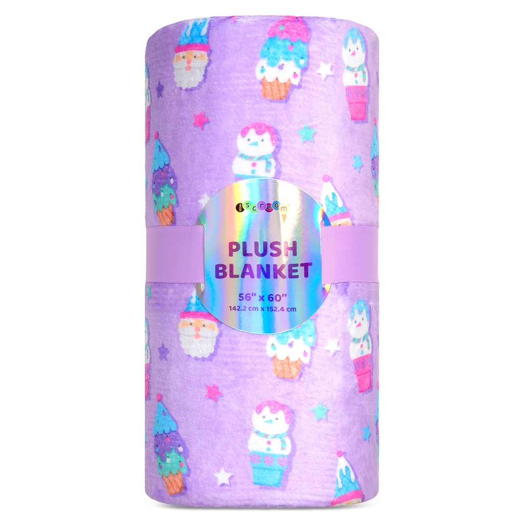 Ice Cream Holidae Plush Blanket