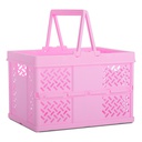 Small Pink Foldable Storage Crate