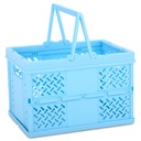 Small Blue Foldable Storage Crate