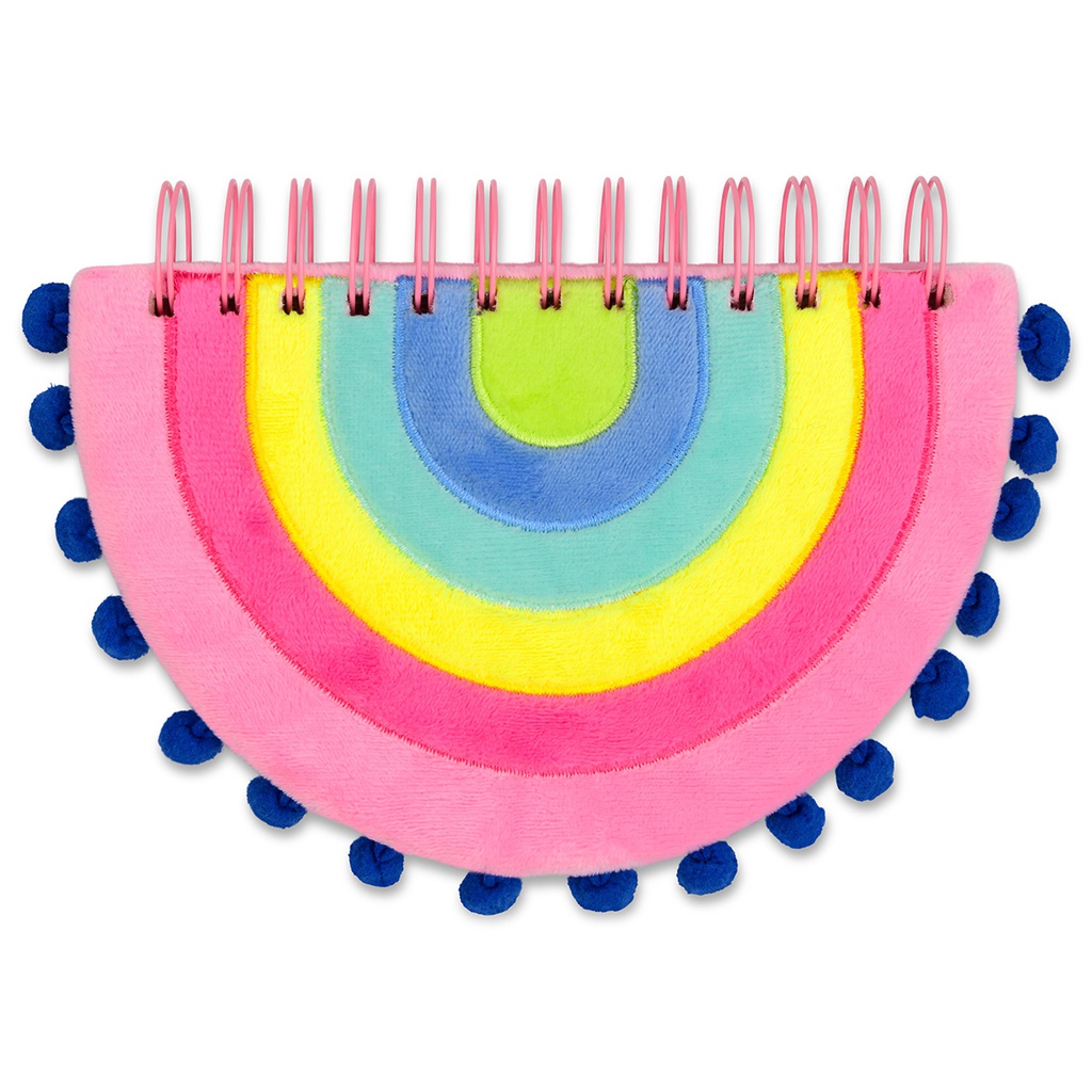 Rainbow Pom Pom Notebook