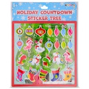 Holiday Countdown Sticker Tree