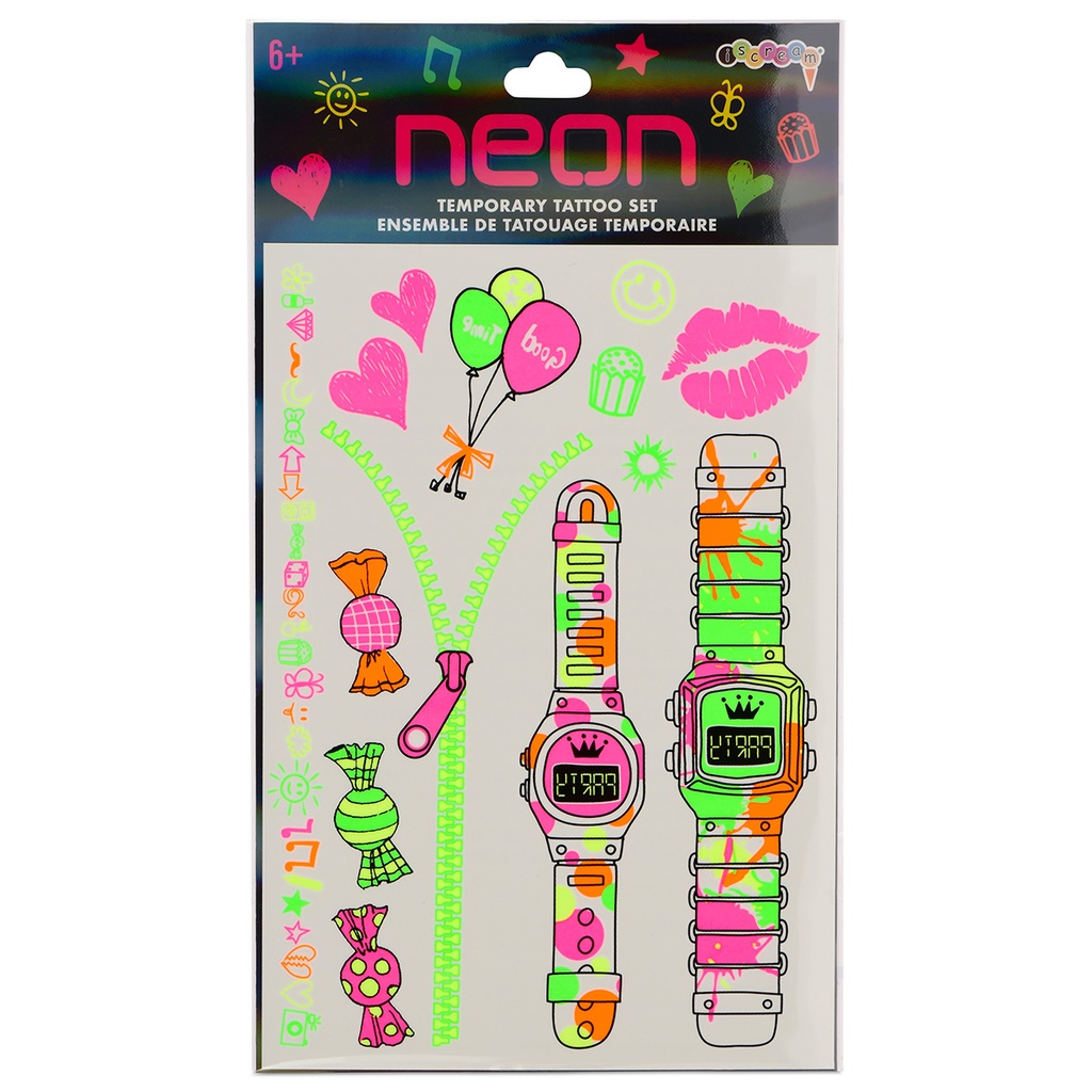 Neon Fun Tattoo Set