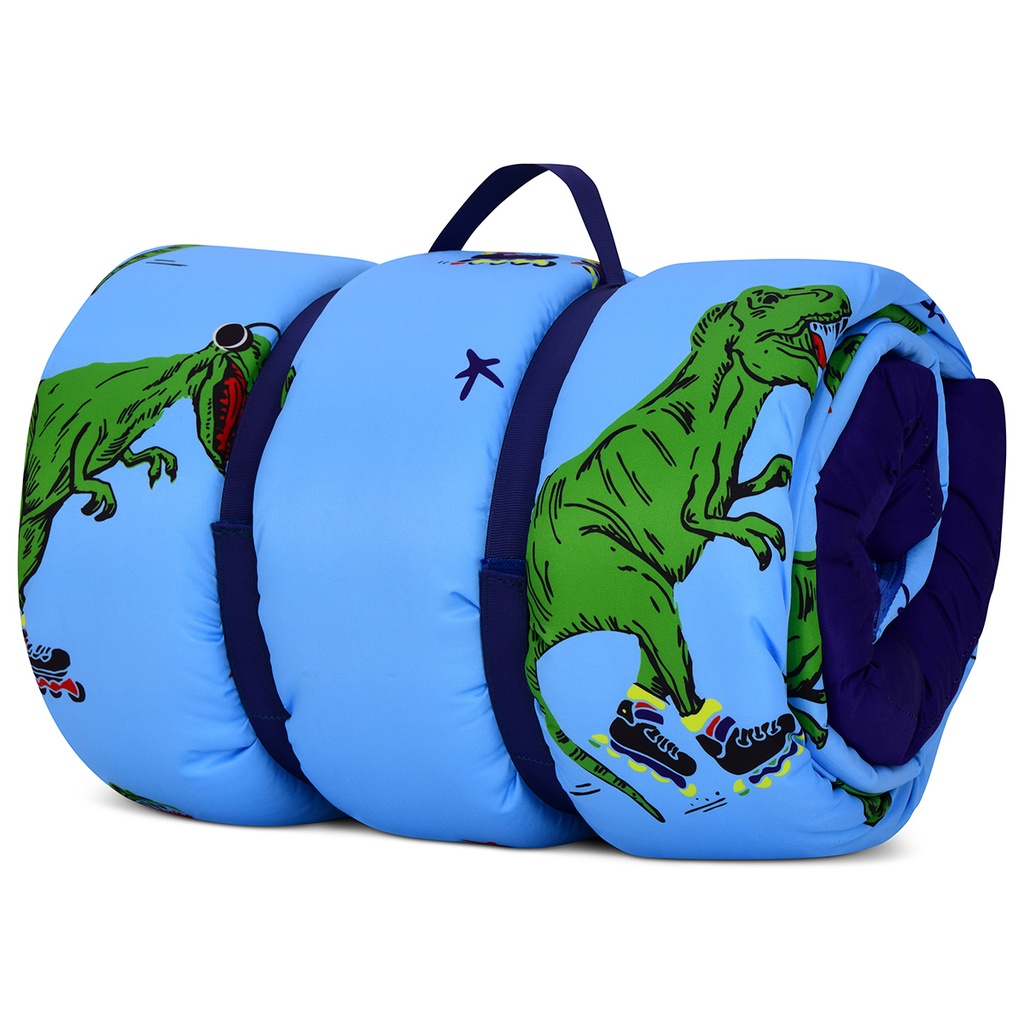 Skating Dinosaurs Sleeping Bag and Pillow Set