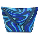 Blue Swirl Denim Weekender Bag