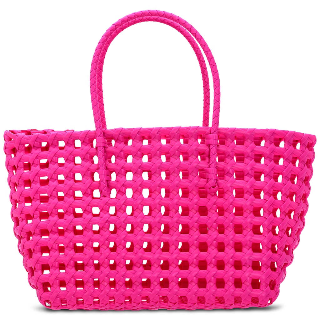 Small Pink Woven Tote