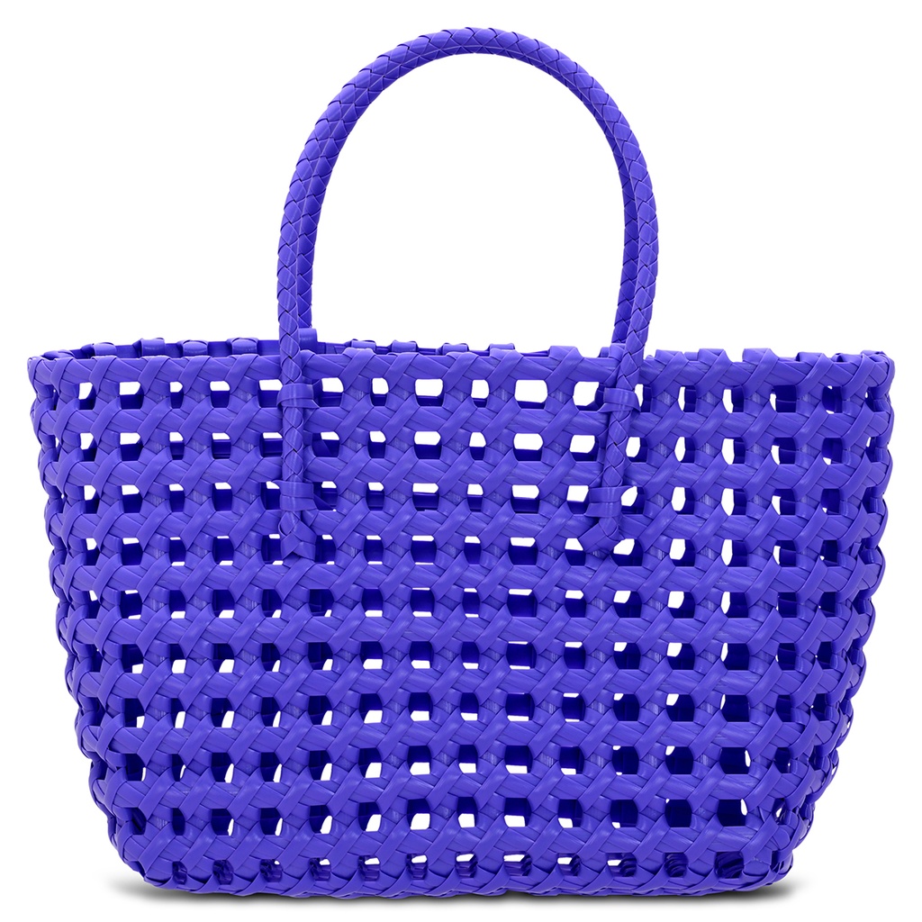 Large Purple Woven Tote