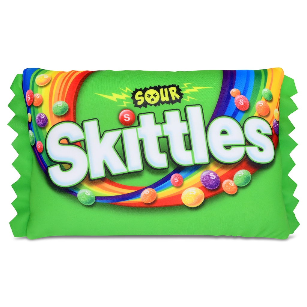 Sour Skittles Candy Microbead Plush