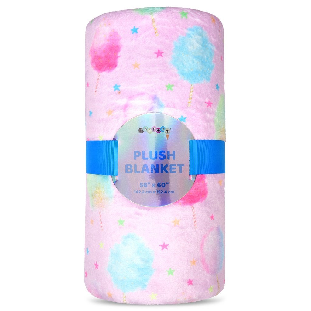 Cotton Candy Carnival Plush Blanket