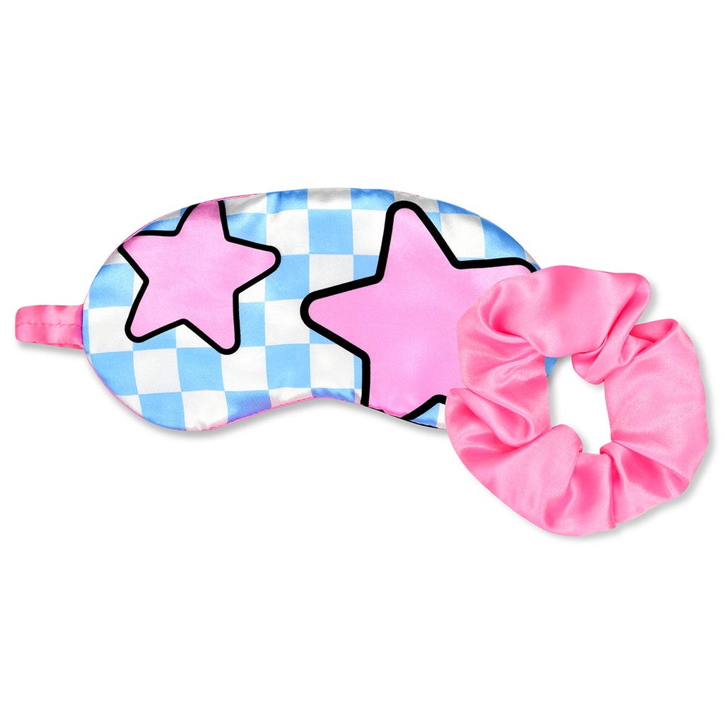 Smile Squad Reversible Eye Mask and Scrunchie Set