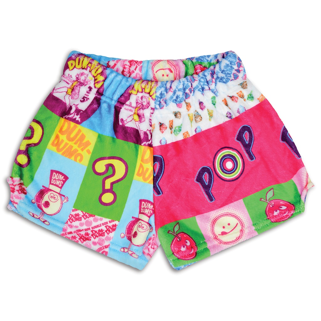 Dum-Dums Patchwork Plush Shorts