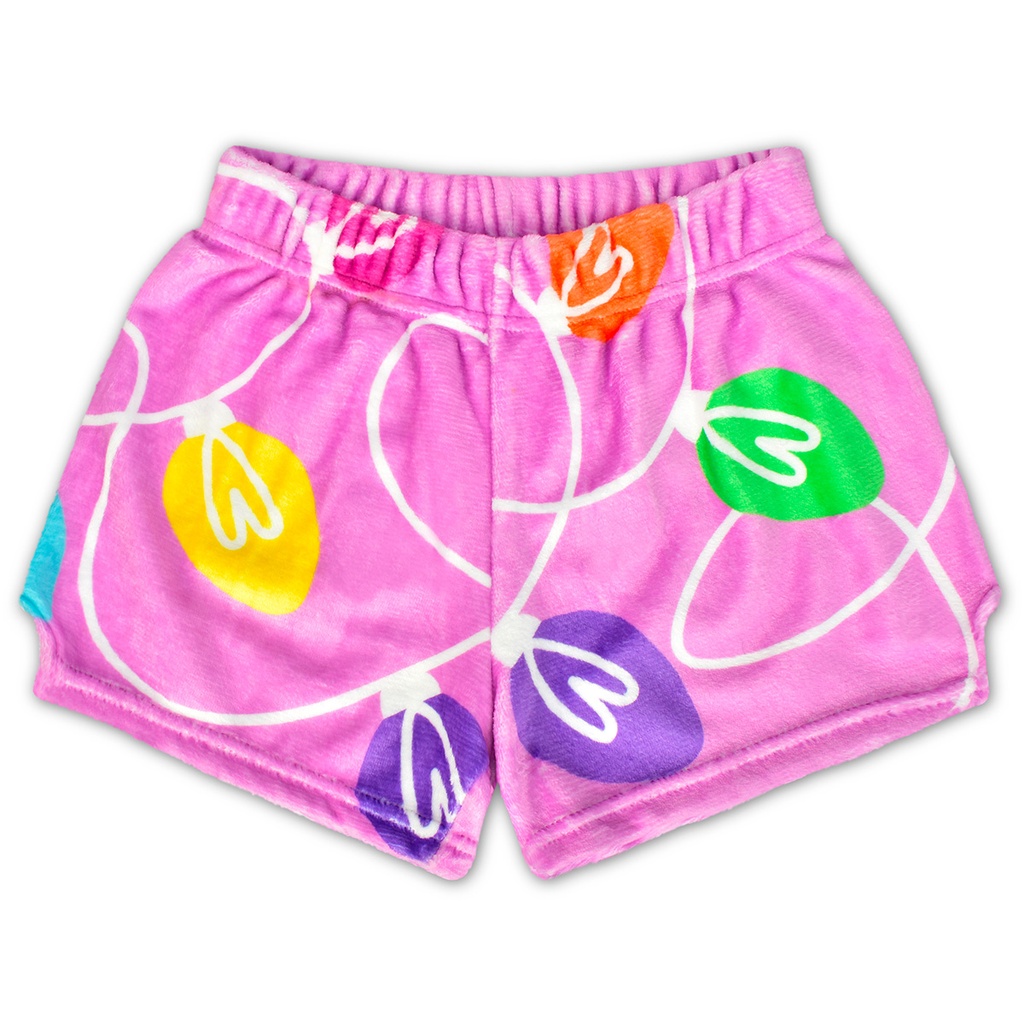 Tinsel & Glow Plush Shorts