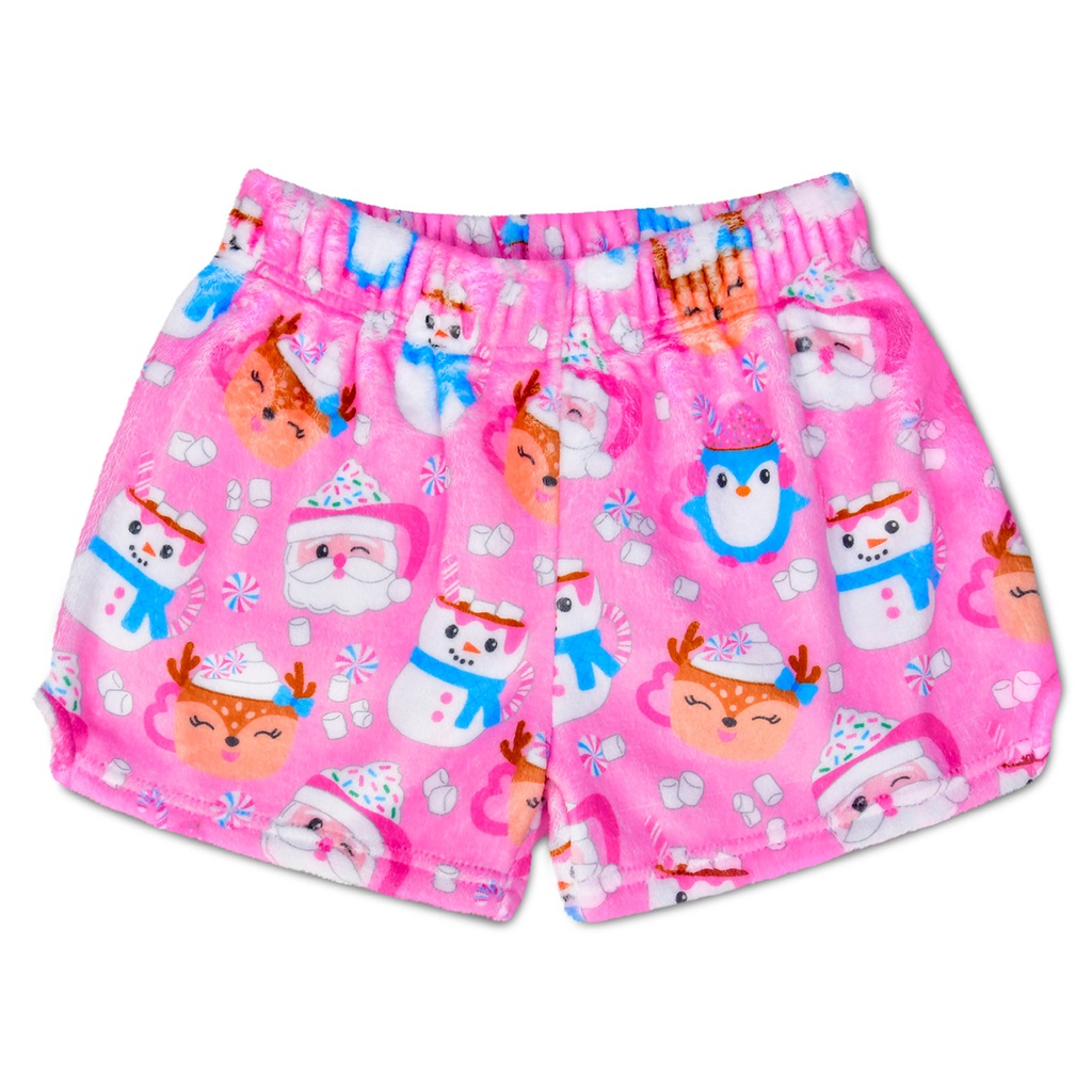 Merry Mugs Plush Shorts