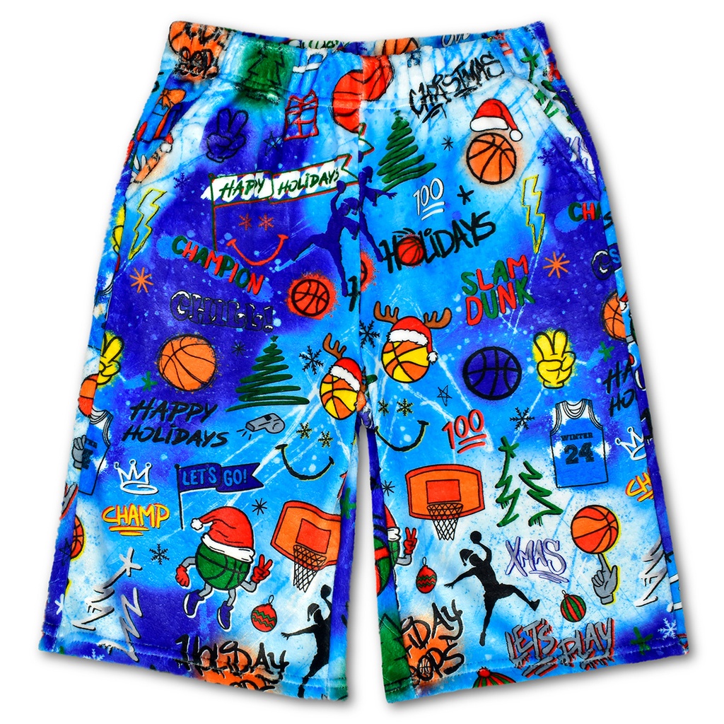 Corey Paige Holiday Hoops Plush Board Shorts