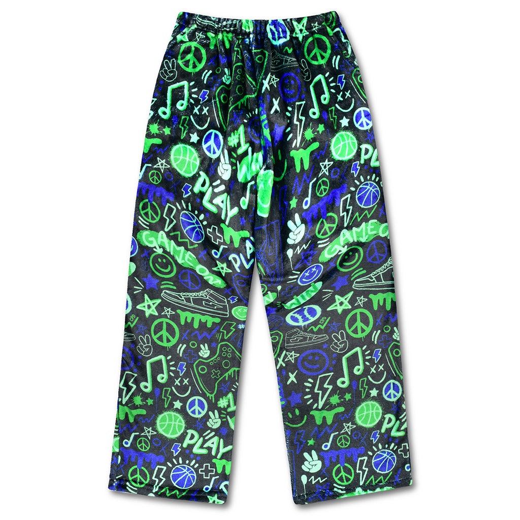 Corey Paige Graffiti Gamer Plush Pants