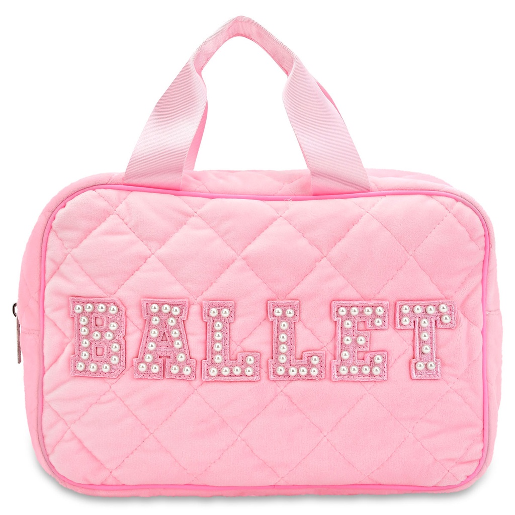 Ballet Quilted Large Cosmetic  Bag