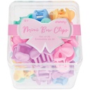 Mini Bows Hair Clips Set