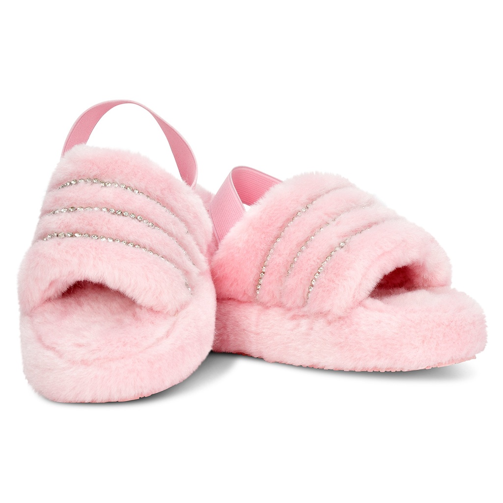 Pink Rhinestone Slippers