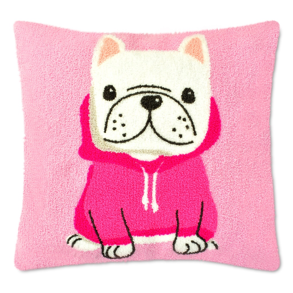 Frenchie Chenille Pillow