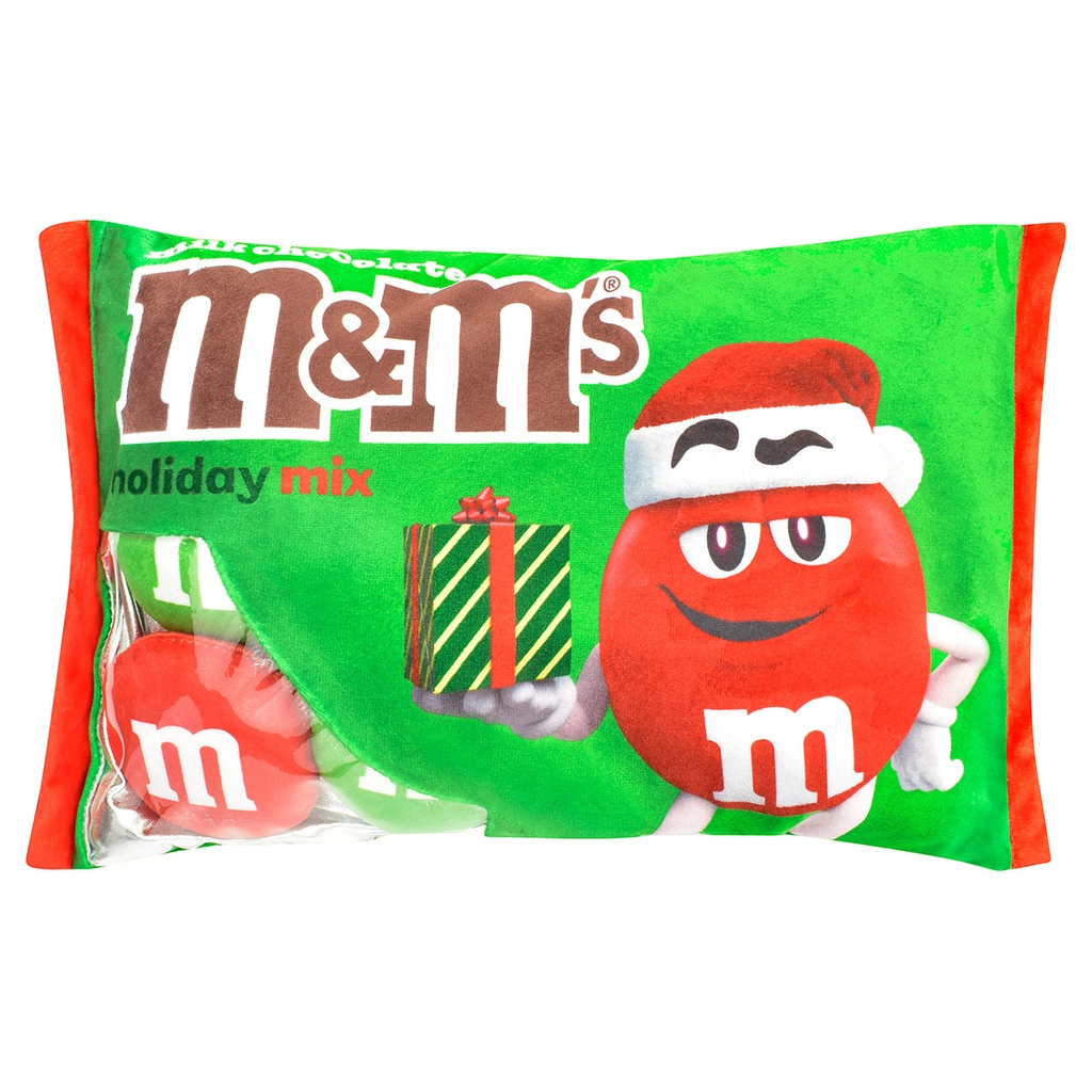 Holiday Red M&M Packaging Plush