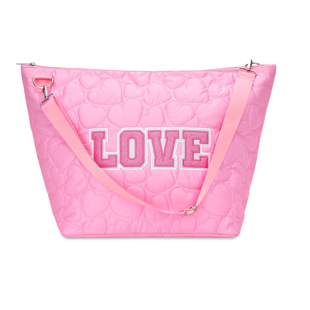 Love Heart Puffy Weekender Bag